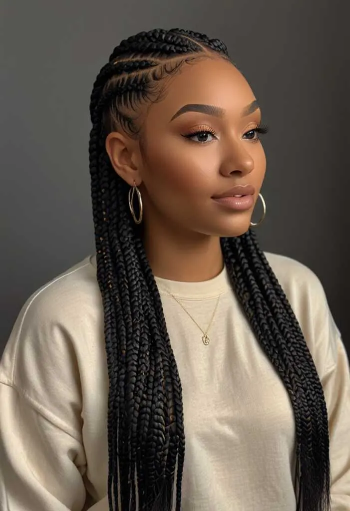 Small Knotless Braids